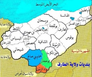 خريطة ولاية الطارف